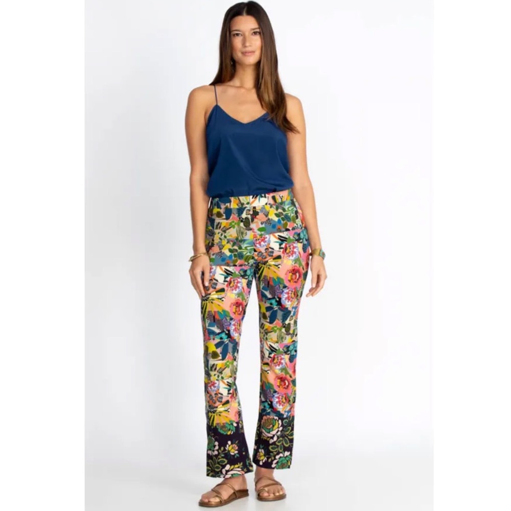 ❗️REDUCED❗️NWT JOHNNY WAS Chelsea Garden Straight Ankle Slit Leggings